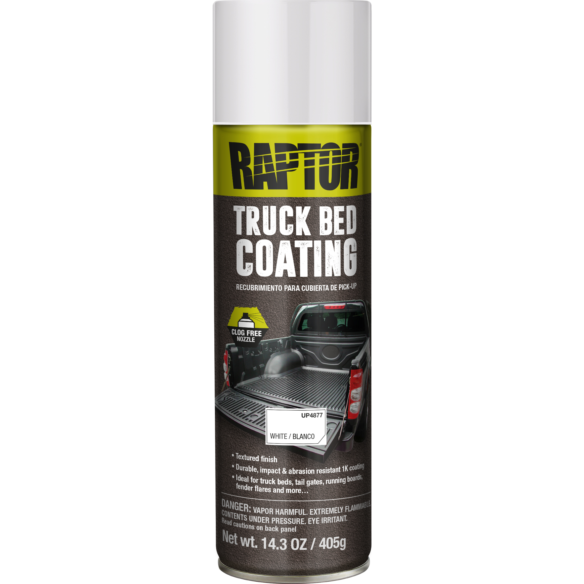 Raptor Bed Liner — White, 6-Pack, Model# UP4877